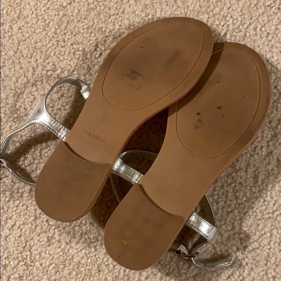 Bamboo Silver Dress Sandals - Picture 4 of 4